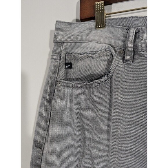 Kancan Jeans Women Sz 30‎ Grey 90's Baggy High Rise Straight Leg Button-Fly - Picture 6 of 10